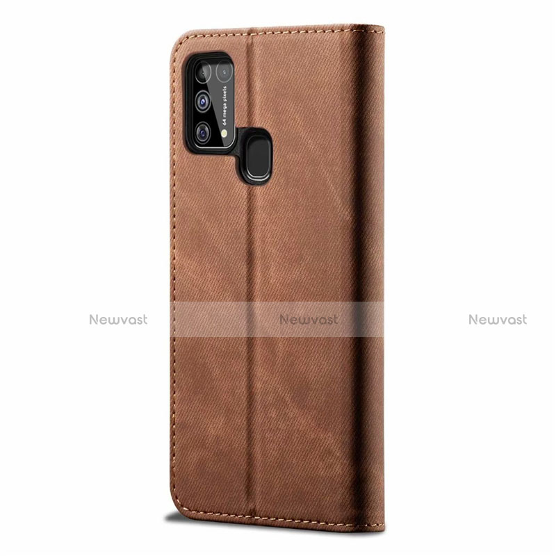 Cloth Case Stands Flip Cover for Samsung Galaxy M21s