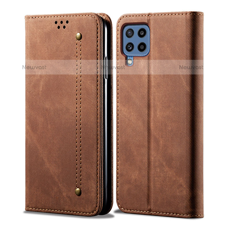 Cloth Case Stands Flip Cover for Samsung Galaxy M32 4G