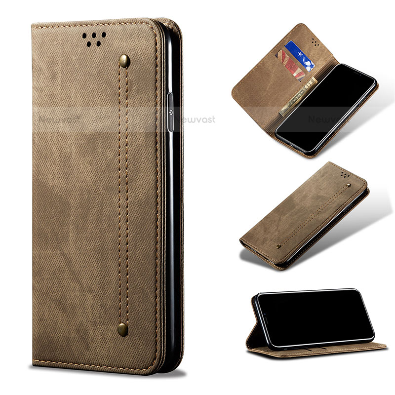 Cloth Case Stands Flip Cover for Samsung Galaxy S21 Plus 5G