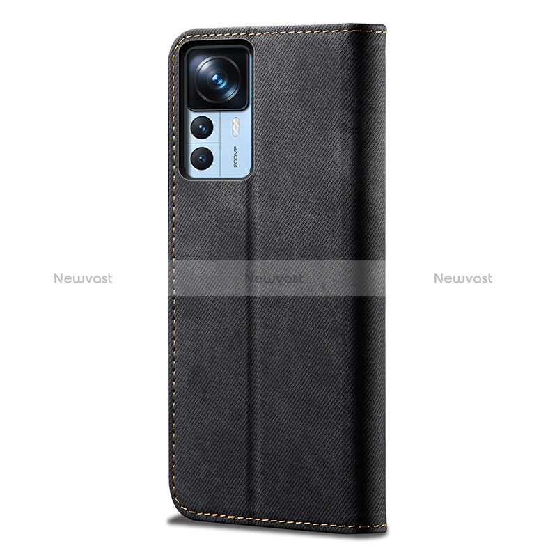 Cloth Case Stands Flip Cover for Xiaomi Mi 12T 5G