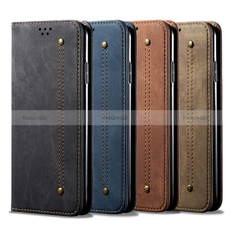 Cloth Case Stands Flip Cover for Xiaomi Poco C50