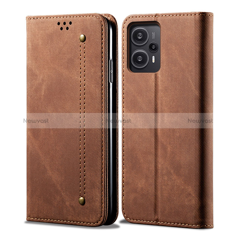 Cloth Case Stands Flip Cover for Xiaomi Poco F5 5G