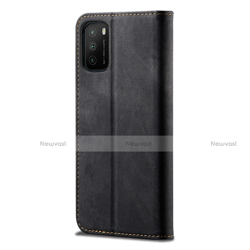 Cloth Case Stands Flip Cover for Xiaomi Poco M3