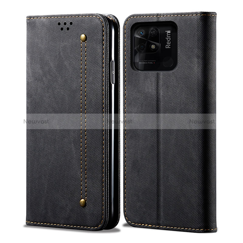 Cloth Case Stands Flip Cover for Xiaomi Redmi 10 Power