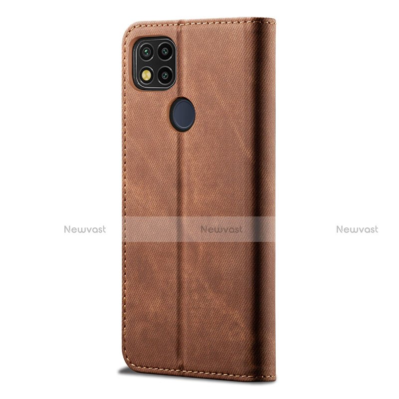 Cloth Case Stands Flip Cover for Xiaomi Redmi 9 India