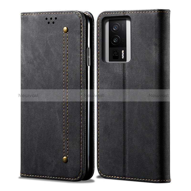 Cloth Case Stands Flip Cover for Xiaomi Redmi K60 5G