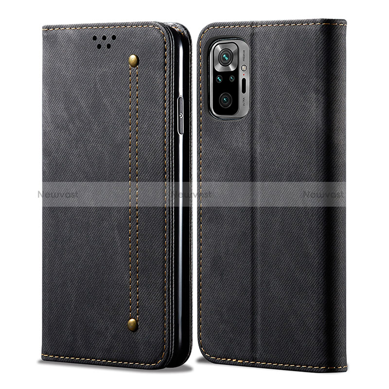 Cloth Case Stands Flip Cover for Xiaomi Redmi Note 10 4G