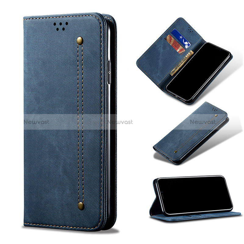 Cloth Case Stands Flip Cover for Xiaomi Redmi Note 10 Pro 4G