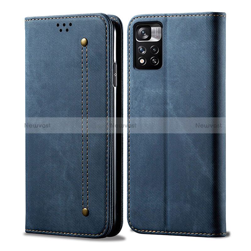 Cloth Case Stands Flip Cover for Xiaomi Redmi Note 11 5G