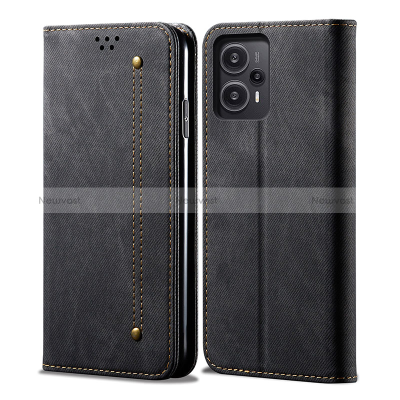 Cloth Case Stands Flip Cover for Xiaomi Redmi Note 12 Turbo 5G