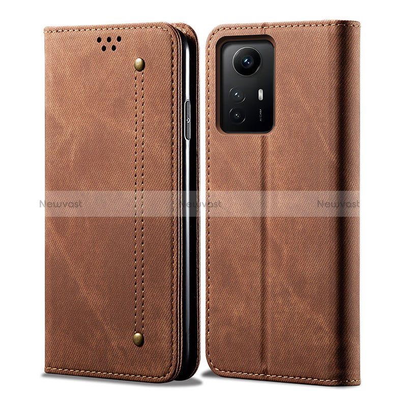 Cloth Case Stands Flip Cover for Xiaomi Redmi Note 12S