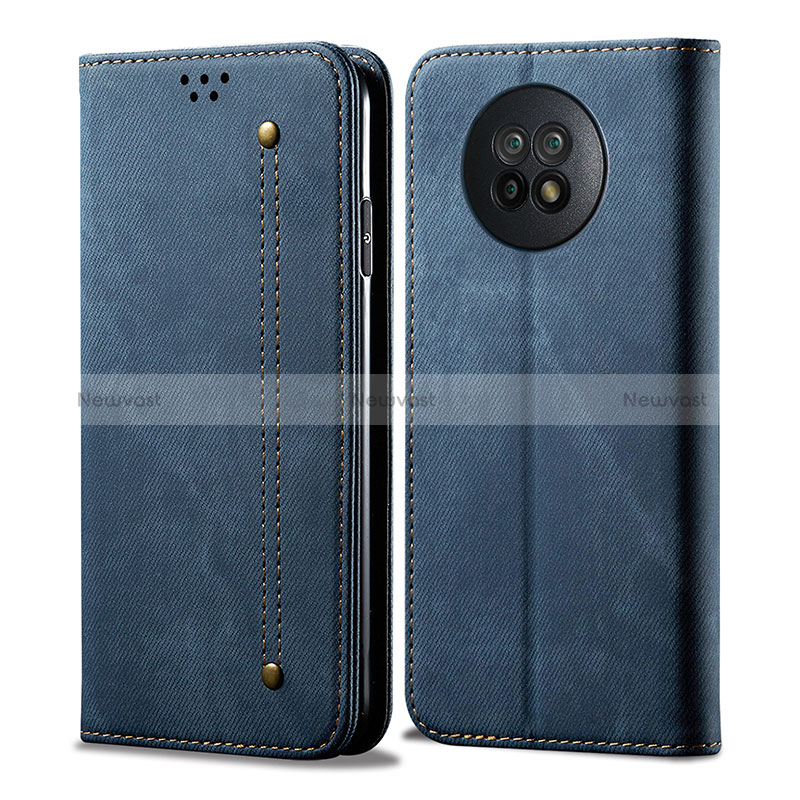 Cloth Case Stands Flip Cover for Xiaomi Redmi Note 9 5G