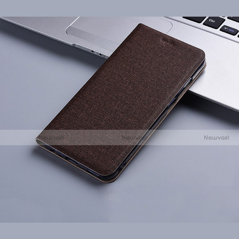 Cloth Case Stands Flip Cover H01 for Apple iPhone 13 Brown