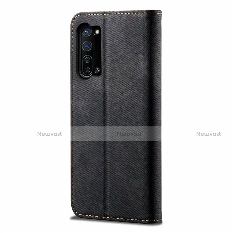 Cloth Case Stands Flip Cover H01 for Oppo Reno3