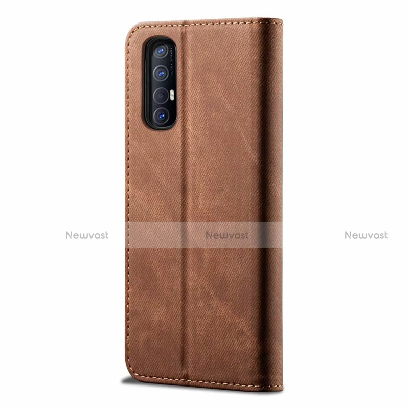 Cloth Case Stands Flip Cover H01 for Oppo Reno3 Pro