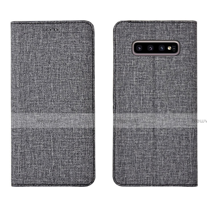 Cloth Case Stands Flip Cover H01 for Samsung Galaxy S10 Plus