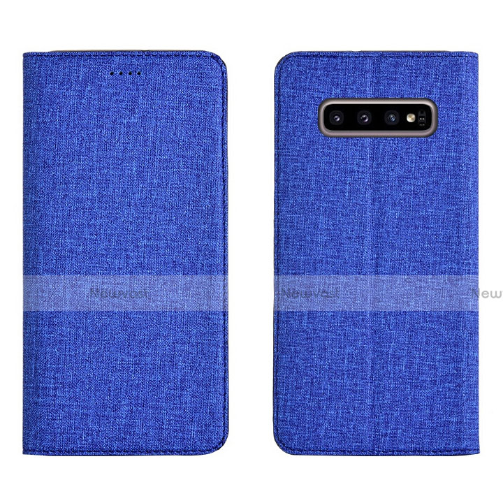 Cloth Case Stands Flip Cover H01 for Samsung Galaxy S10 Plus