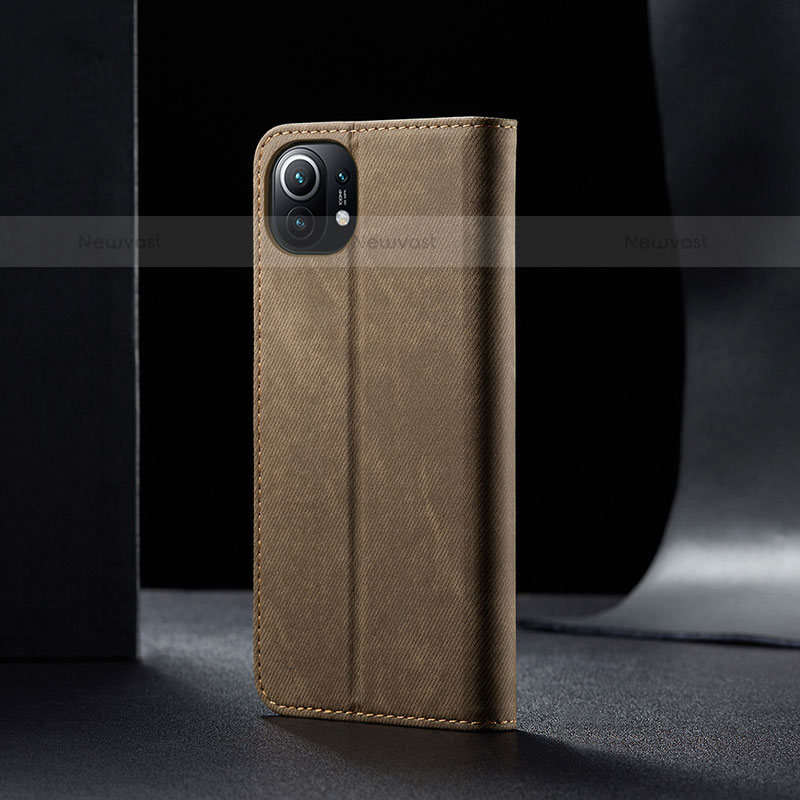 Cloth Case Stands Flip Cover H02 for Xiaomi Mi 11 Lite 5G NE