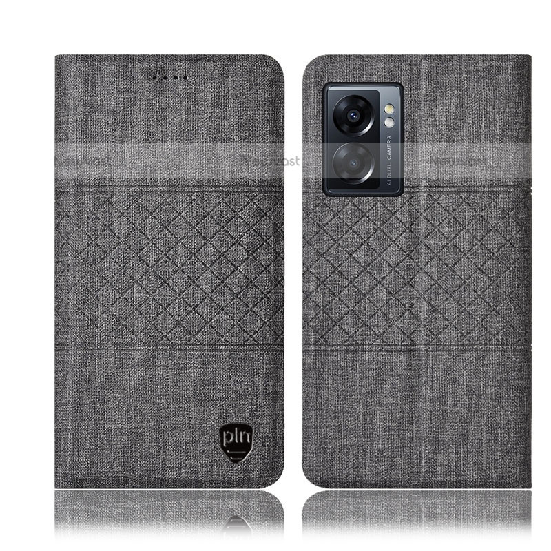 Cloth Case Stands Flip Cover H12P for OnePlus Nord N300 5G