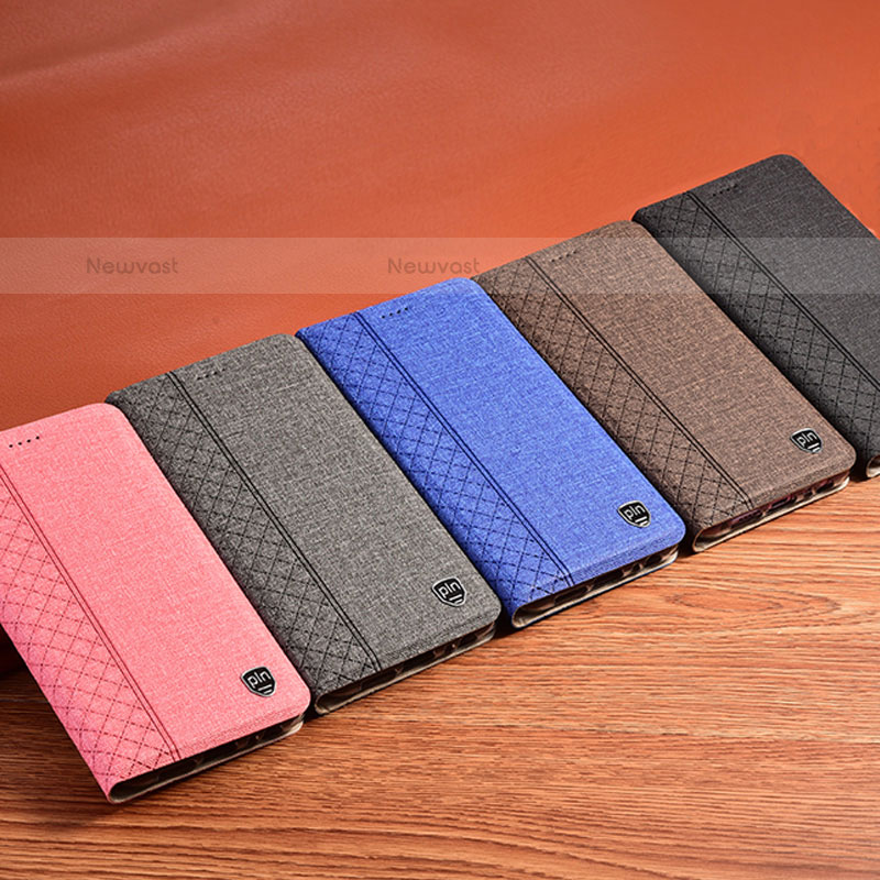 Cloth Case Stands Flip Cover H12P for Samsung Galaxy S21 Ultra 5G