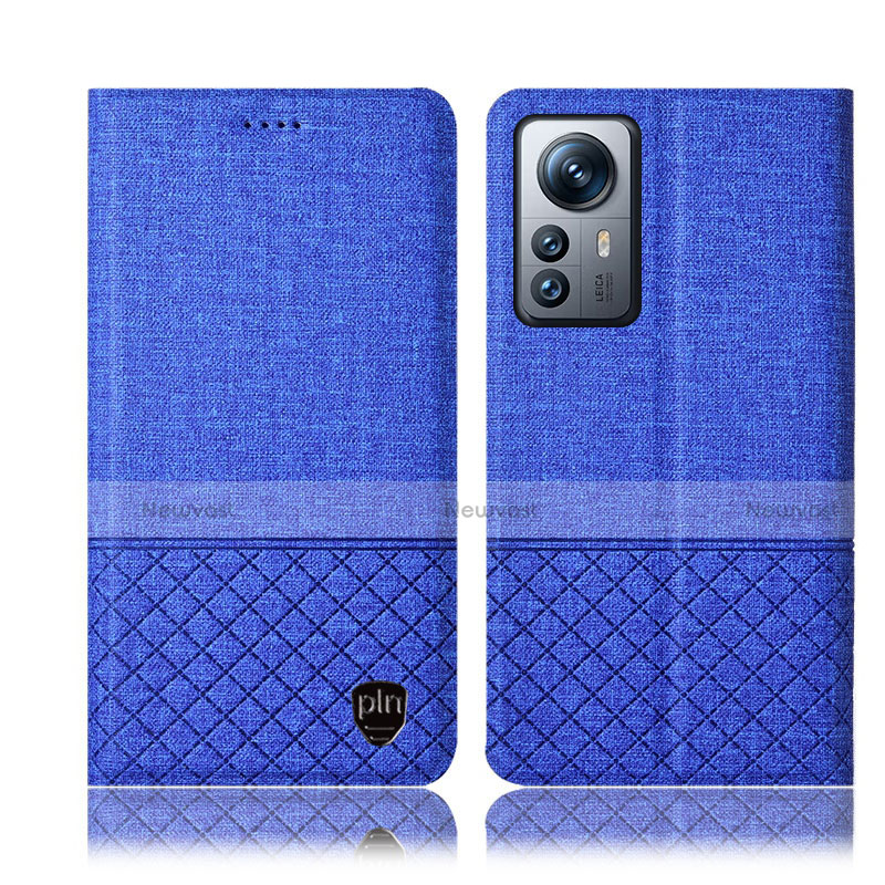 Cloth Case Stands Flip Cover H12P for Xiaomi Mi 12 5G