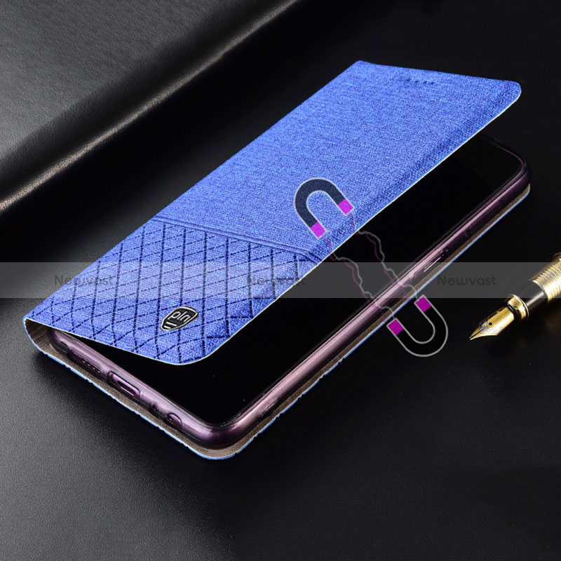 Cloth Case Stands Flip Cover H12P for Xiaomi Redmi Note 10 Pro 5G