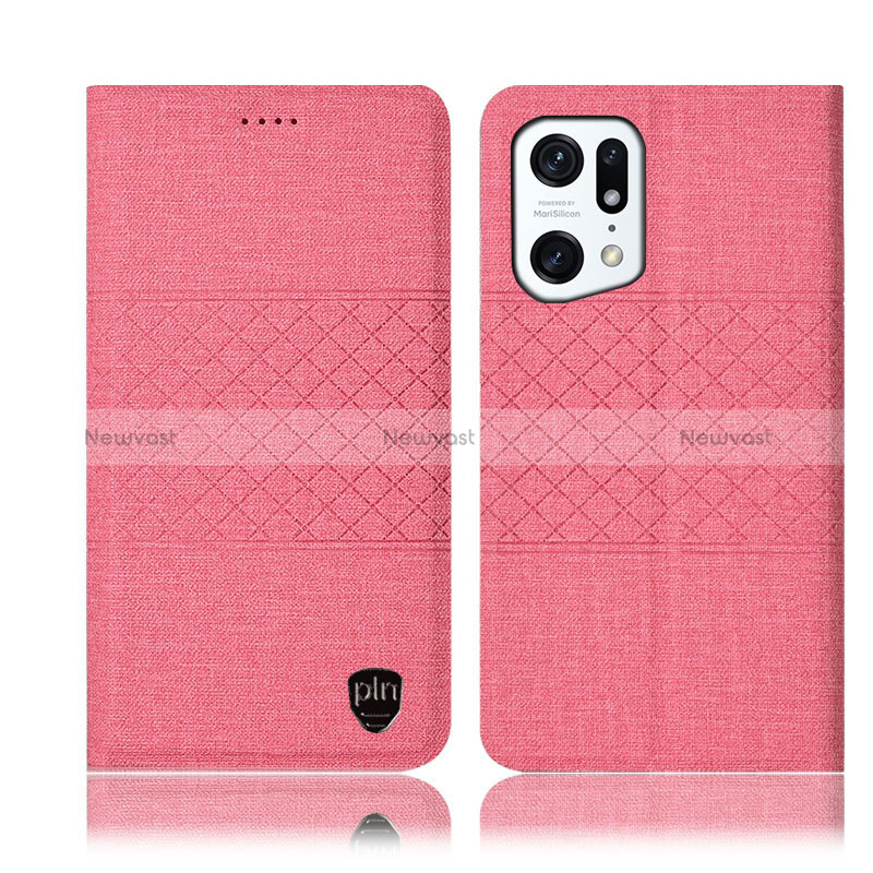 Cloth Case Stands Flip Cover H13P for Oppo Find X5 5G