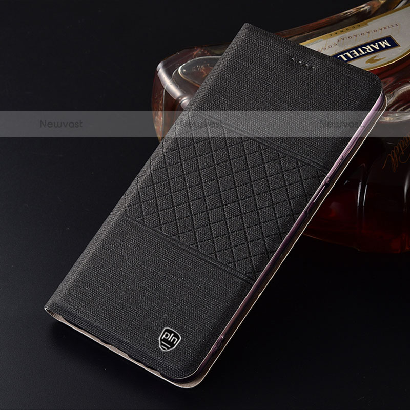 Cloth Case Stands Flip Cover H13P for Samsung Galaxy M21
