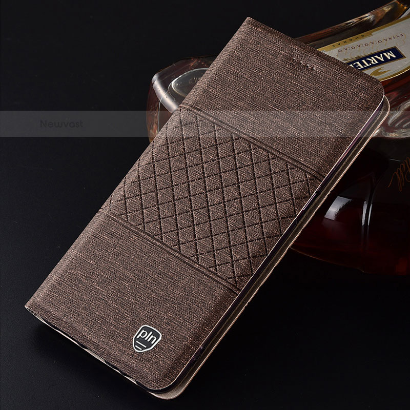 Cloth Case Stands Flip Cover H13P for Samsung Galaxy S21 Ultra 5G