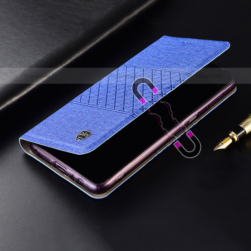 Cloth Case Stands Flip Cover H13P for Samsung Galaxy S21 Ultra 5G