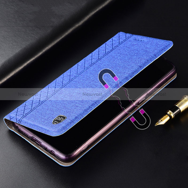 Cloth Case Stands Flip Cover H13P for Samsung Galaxy S24 5G