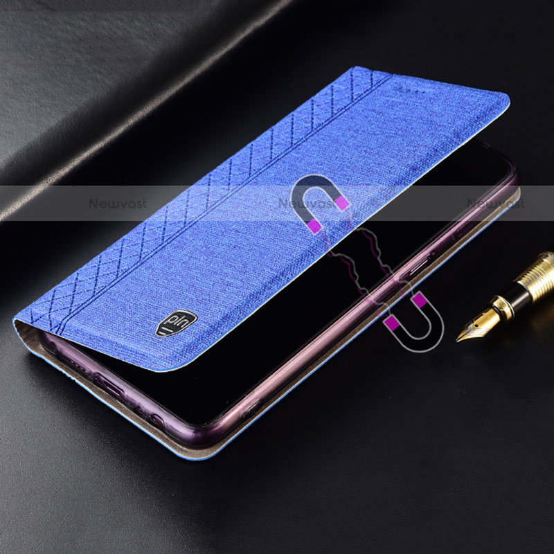 Cloth Case Stands Flip Cover H14P for Motorola Moto G Play Gen 2