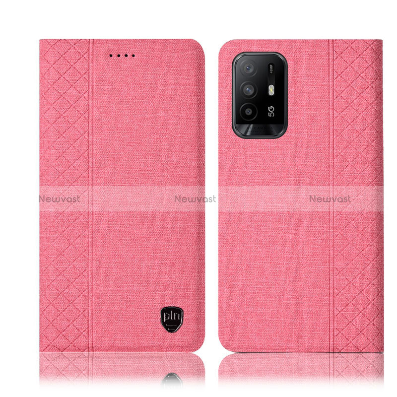 Cloth Case Stands Flip Cover H14P for Oppo Reno5 Z 5G