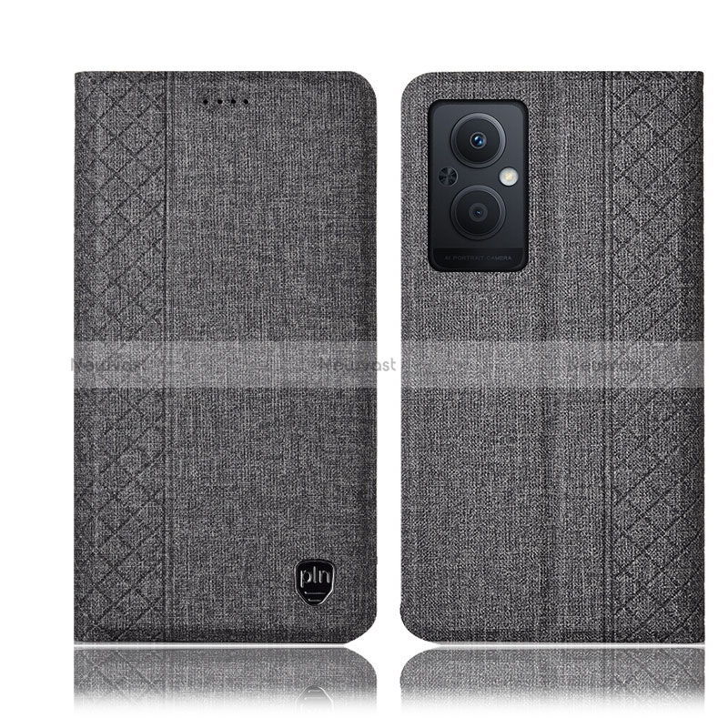 Cloth Case Stands Flip Cover H14P for Oppo Reno7 Lite 5G