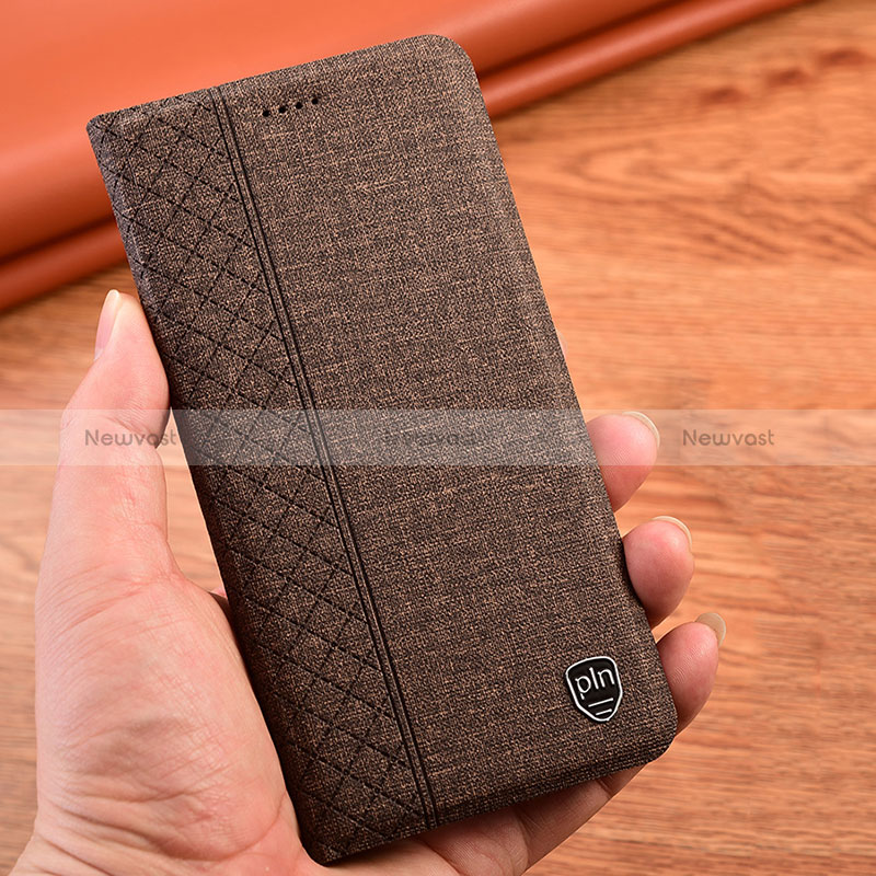 Cloth Case Stands Flip Cover H14P for Samsung Galaxy A70E