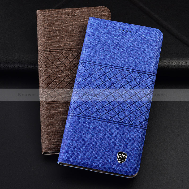 Cloth Case Stands Flip Cover H14P for Samsung Galaxy S24 Plus 5G