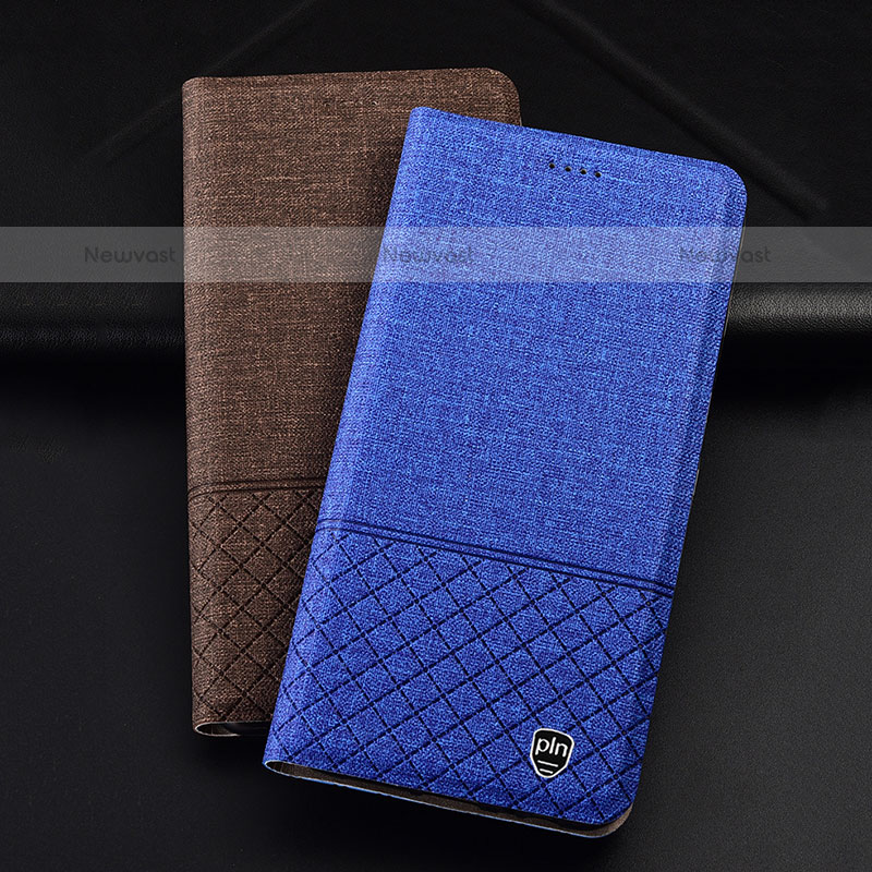 Cloth Case Stands Flip Cover H14P for Samsung Galaxy XCover 5 SM-G525F