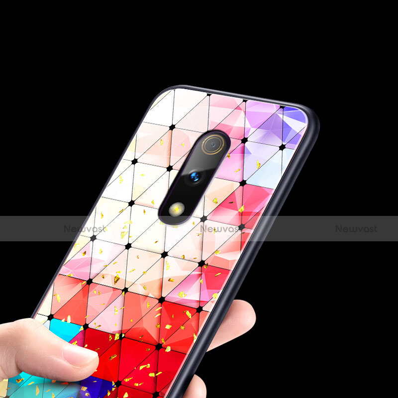 Custodia Silicone Laterale Fantasia Modello Specchio Cover per Oppo Realme X Colorato