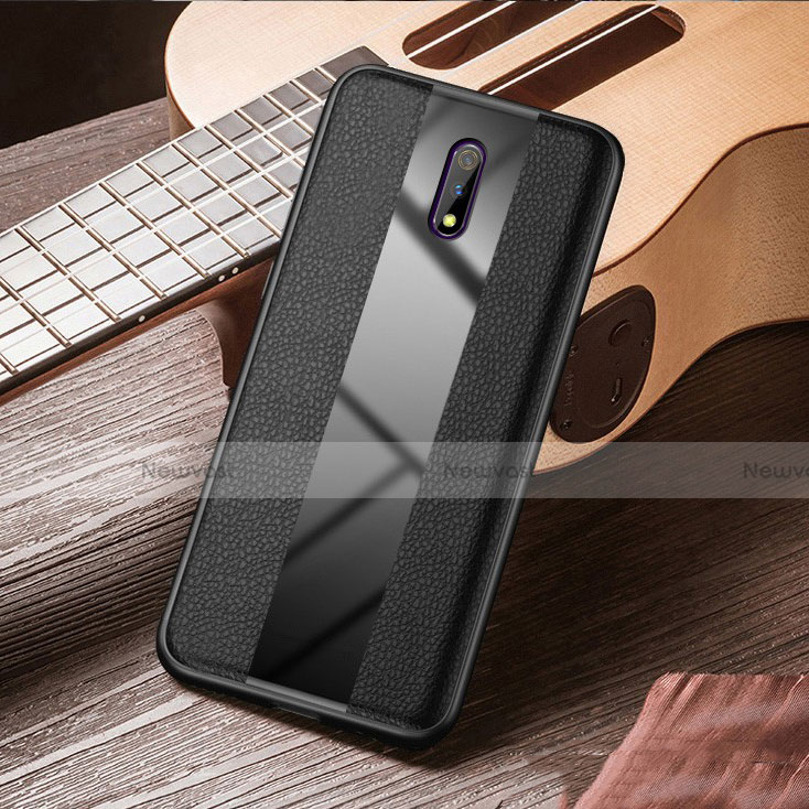 Custodia Silicone Morbida In Pelle Cover per Oppo Realme X