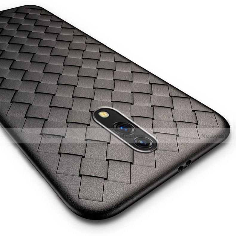 Custodia Silicone Morbida In Pelle Cover S01 per Oppo Realme X