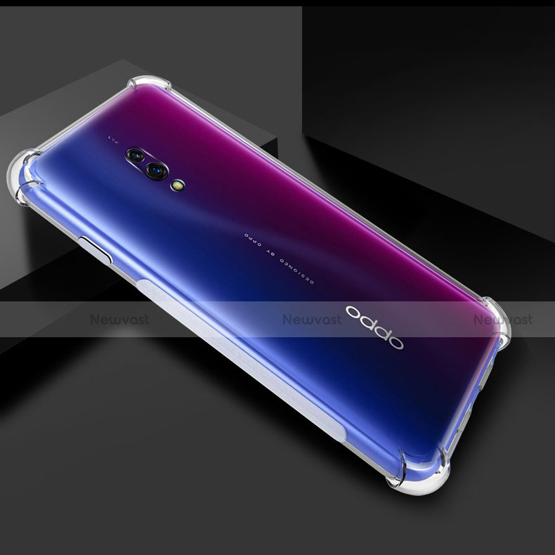 Custodia Silicone Trasparente Ultra Slim Morbida per Oppo Realme X Chiaro