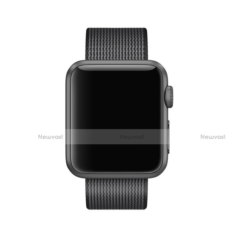 Fabric Bracelet Band Strap for Apple iWatch 2 42mm Black