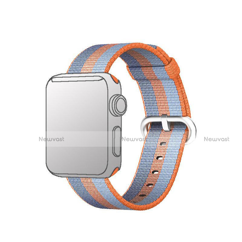 Fabric Bracelet Band Strap for Apple iWatch 2 42mm Orange