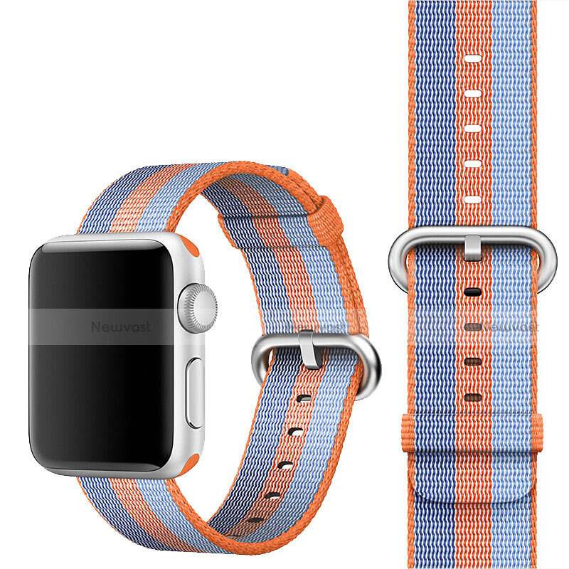 Fabric Bracelet Band Strap for Apple iWatch 3 38mm Orange