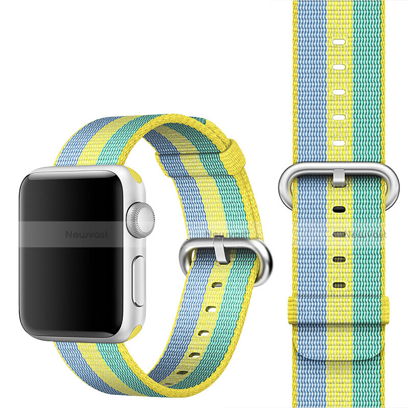 Fabric Bracelet Band Strap for Apple iWatch 3 38mm Yellow