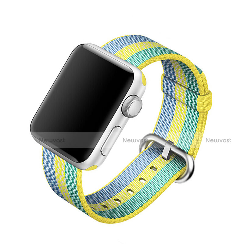 Fabric Bracelet Band Strap for Apple iWatch 3 38mm Yellow