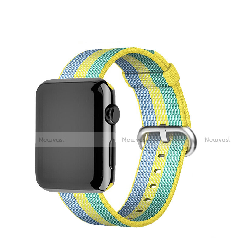 Fabric Bracelet Band Strap for Apple iWatch 3 38mm Yellow