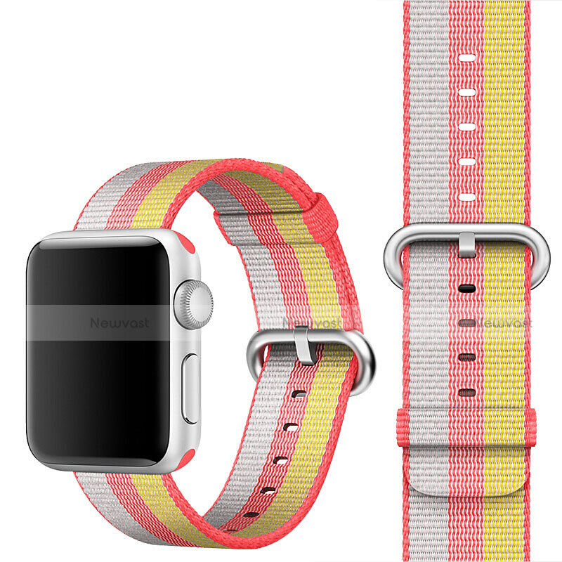 Fabric Bracelet Band Strap for Apple iWatch 3 42mm Red