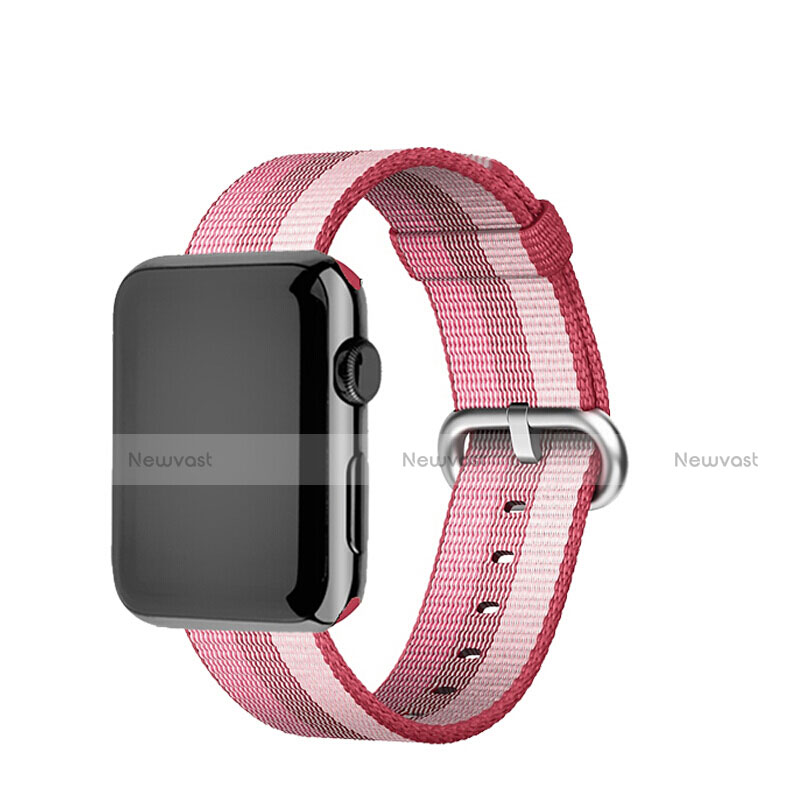 Fabric Bracelet Band Strap for Apple iWatch 38mm Pink