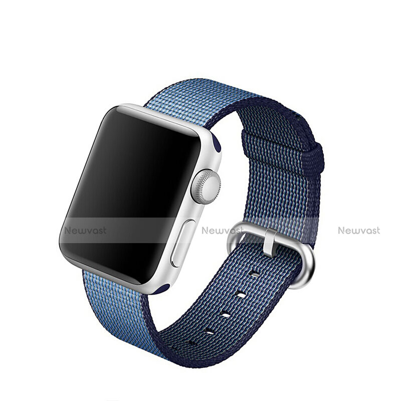 Fabric Bracelet Band Strap for Apple iWatch 4 44mm Blue